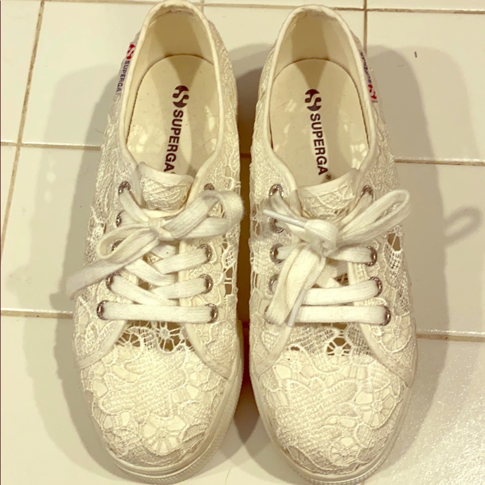 Superga platform lace sneakers
